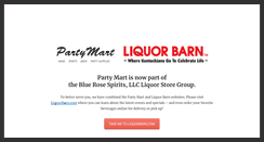 Desktop Screenshot of partymartstores.com