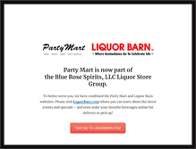 Tablet Screenshot of partymartstores.com